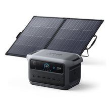 Anker Solix C2000 Gen 2 Portable Power Station ダークグレー with Anker Solix PS200 Dual Portable Solar Panel