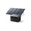 Anker Solix C2000 Gen 2 Portable Power Station ダークグレー with Anker Solix PS400 Dual Portable Solar Panel
