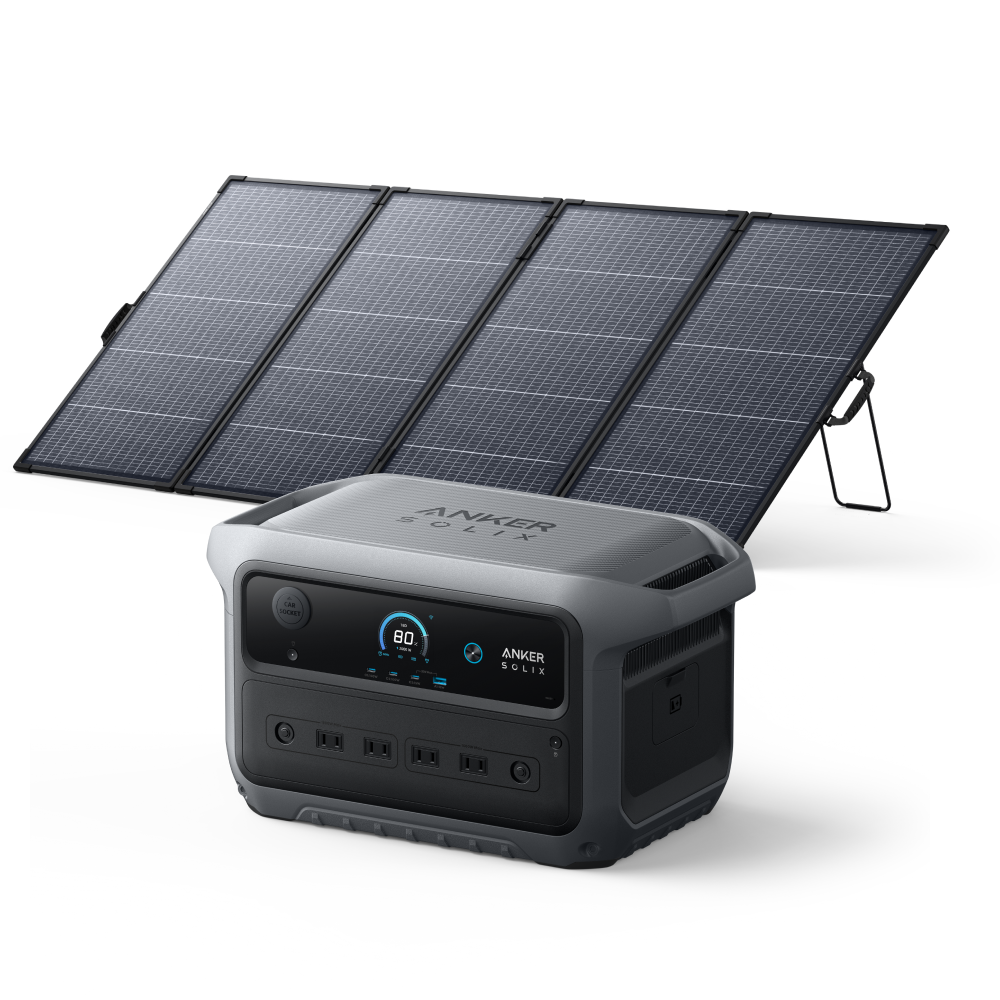 Anker Solix C2000 Gen 2 Portable Power Station ダークグレー with Anker Solix C2000 Gen 2 Portable Power Station ダークグレー with