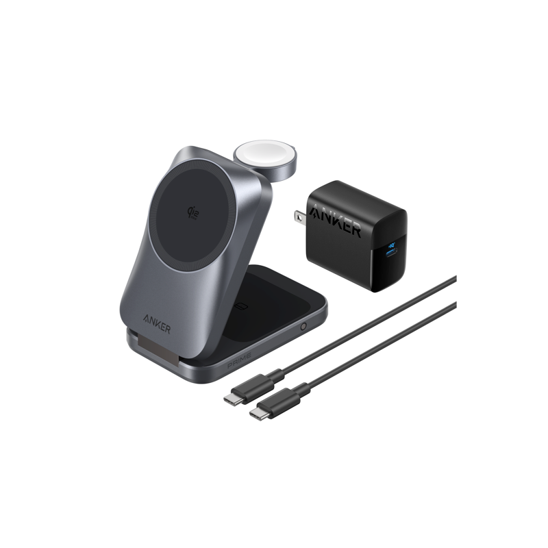Anker Prime Wireless Charging Station 3-in-1 MagGo AirCool Foldable 公式製品画像