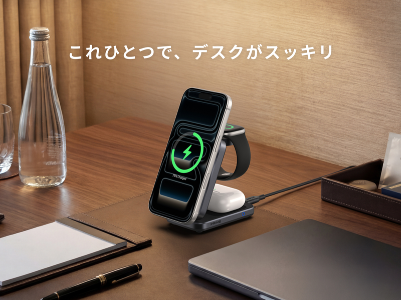 これひとつで、デスクがスッキリ