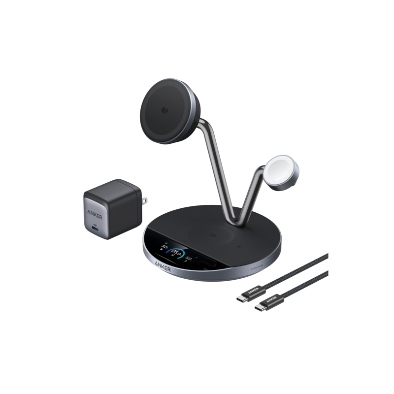 Anker Prime Wireless Charging Station (3-in-1, MagGo, AirCool Anker Prime Wireless Charging Station (3-in-1, MagGo, AirCool