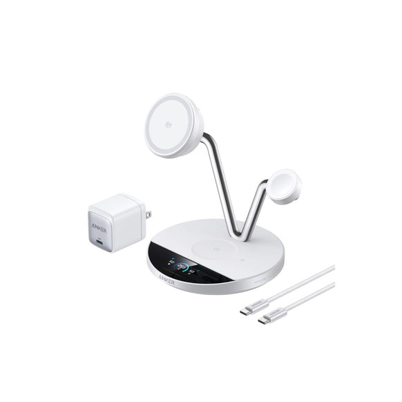 Anker Prime Wireless Charging Station (3-in-1, MagGo, AirCool, Dock Stand)