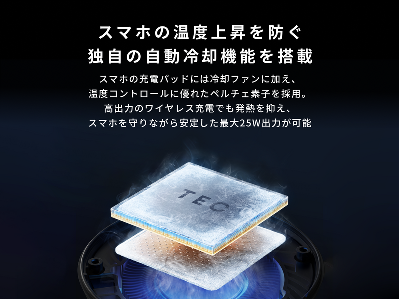 自動冷却機能を搭載