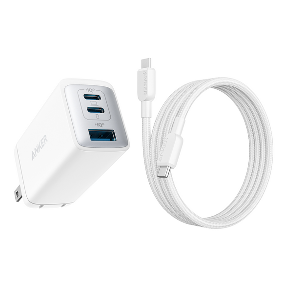 Anker PowerPort Ⅲ 3-Port 65W Pod with USB-C & USB-C ケーブル Anker PowerPort Ⅲ 3-Port 65W Pod with USB-C & USB-C ケーブル