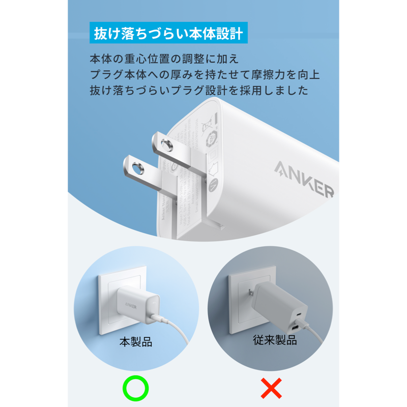 Anker Nano Charger (100W) with USB-C & USB-C ケーブル | 充電器の Anker Nano Charger (100W) with USB-C & USB-C ケーブル | 充電器の