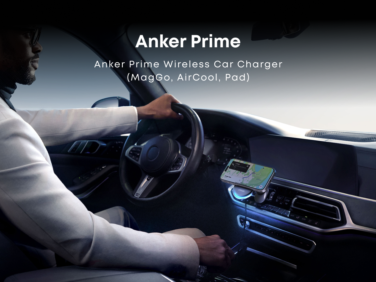 Anker Prime Wireless Car Charger (MagGo, AirCool, Pad 