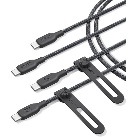 Anker USB-C ＆ USB-C ケーブル (240W, エコフレンドリーナイロン) 1.8m 2本セット