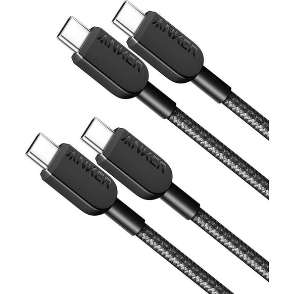 Anker 310 高耐久ナイロン USB-C & USB-C ケーブル 2本セット