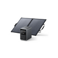 Anker Solix S2000 Portable Power Station (ダークグレー) with Anker Solix PS100 Dual Portable Solar Panel