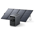 Anker Solix S2000 Portable Power Station (ダークグレー) with Anker Solix PS400 Dual Portable Solar Panel