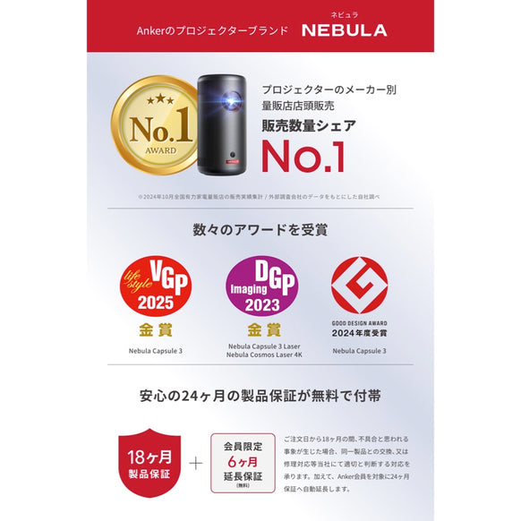 Nebula 公式バッテリー搭載三脚スタンド