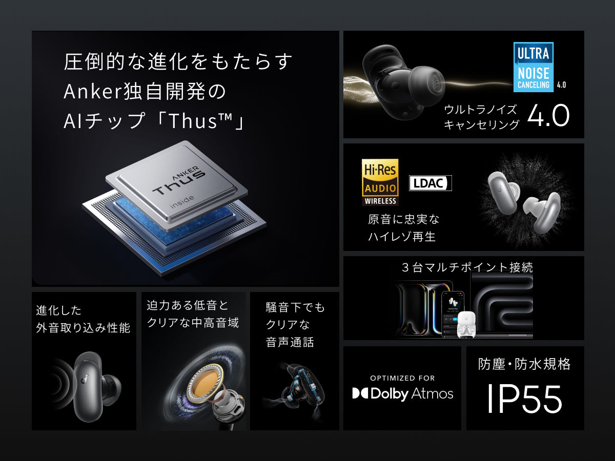 Soundcore Liberty 5 Pro | ワイヤレスイヤホンの製品情報 | Anker