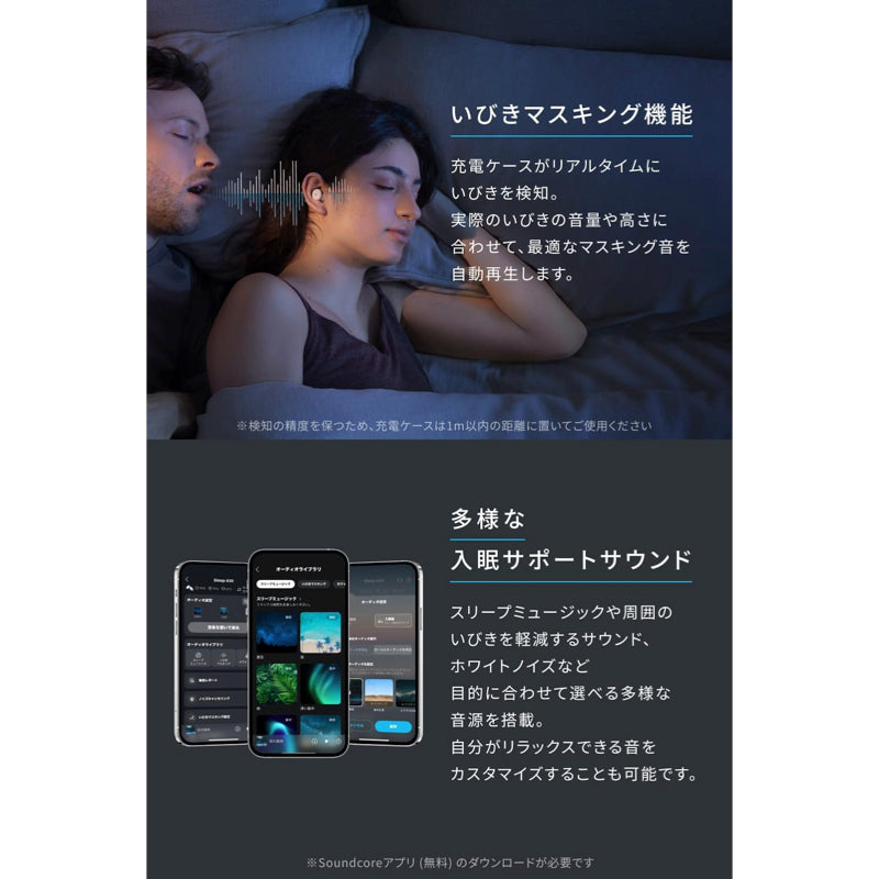Soundcore Sleep A30 | 完全ワイヤレスイヤホンの製品情報