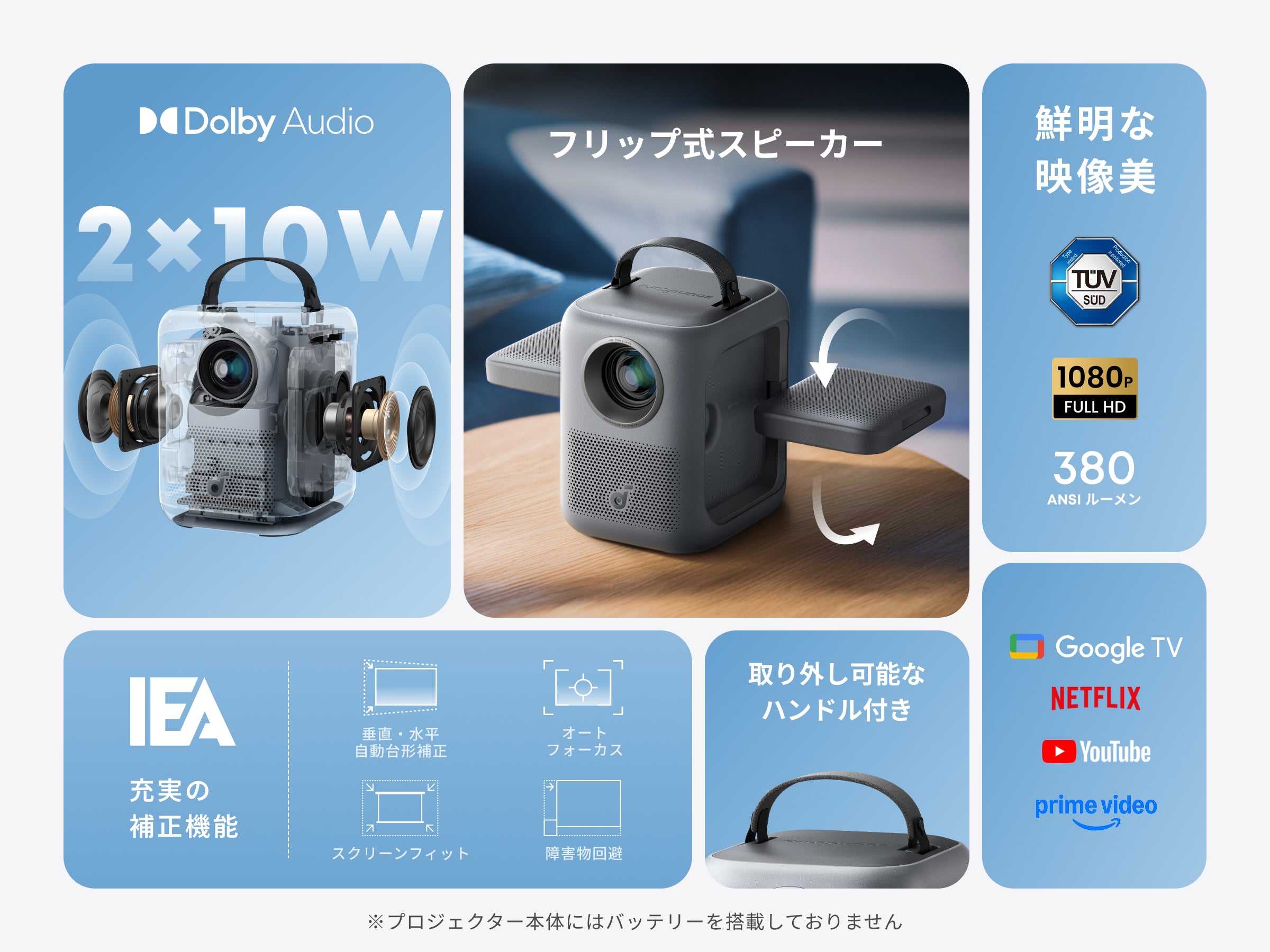 Soundcore Nebula P1i | ホームプロジェクターの製品情報 | Anker