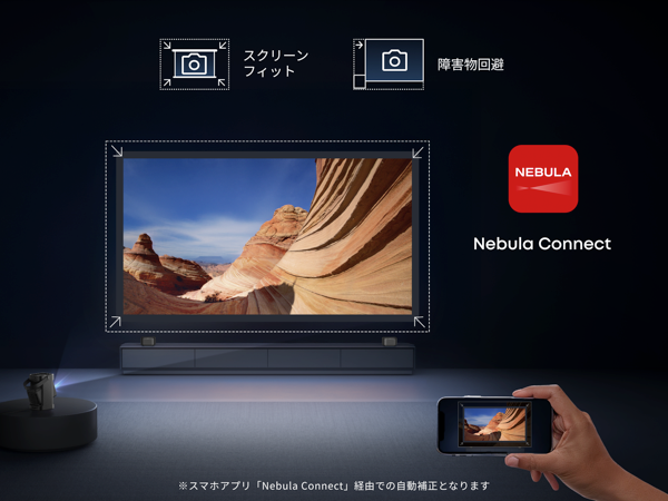 スマホアプリで、 スクリーンフィットと障害物回避