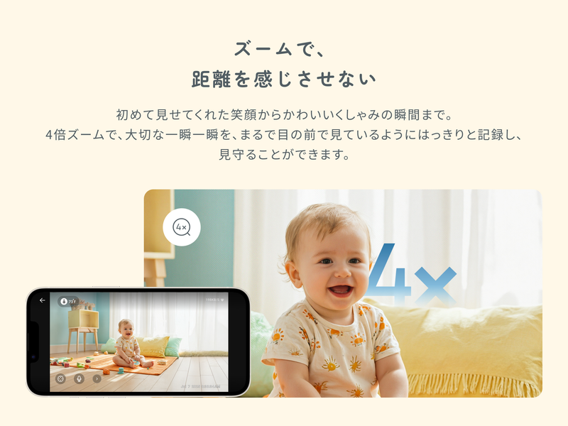 4倍ズーム対応