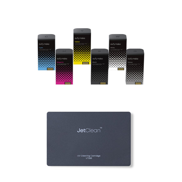 【予約販売】EufyMake UVインク・クリーニングカートリッジセット (CMYKWG各色1本)