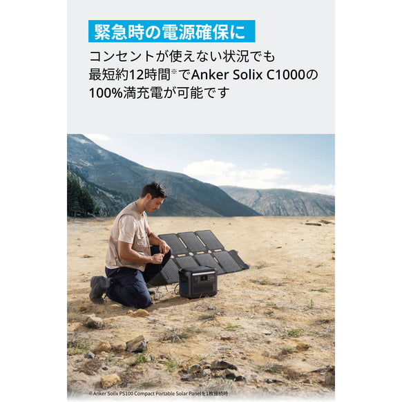 Anker Solix PS100 Compact Portable Solar Panel