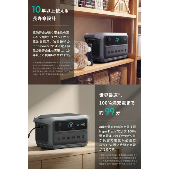 Anker Solix C2000 Gen 2 Portable Power Station サブ画像4