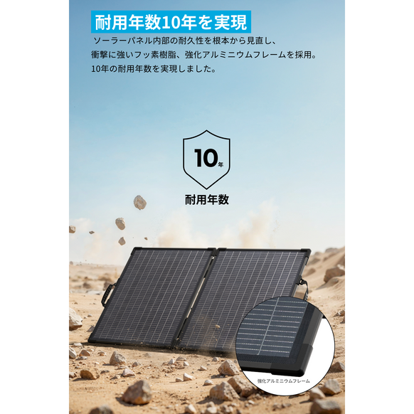 Anker Solix C2000 Gen 2 Portable Power Station ダークグレー with Anker Solix PS200 Dual Portable Solar Panel