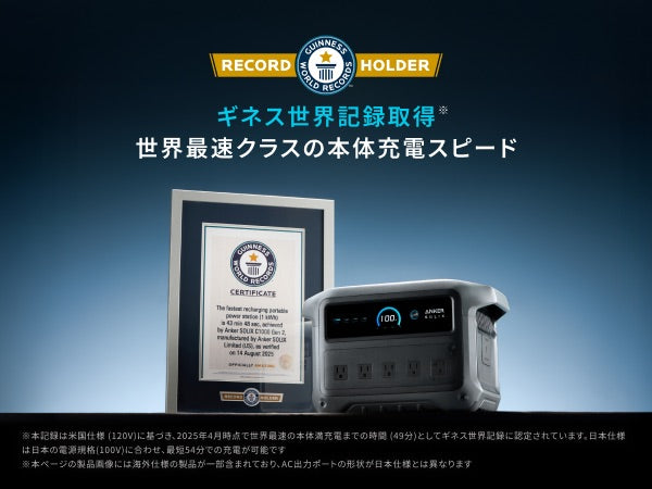 Anker Solix C1000 Gen 2 Portable Power Station | ポータブル電源の