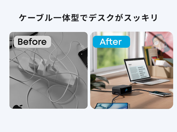 Anker Charging Station (7-in-1, 100W, 巻取り式 USB-Cケーブル