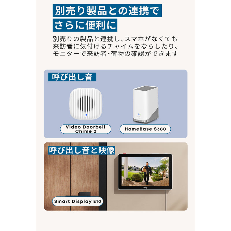 Eufy Video Doorbell E340 | スマホ連動ドアホンの製品情報 | Anker