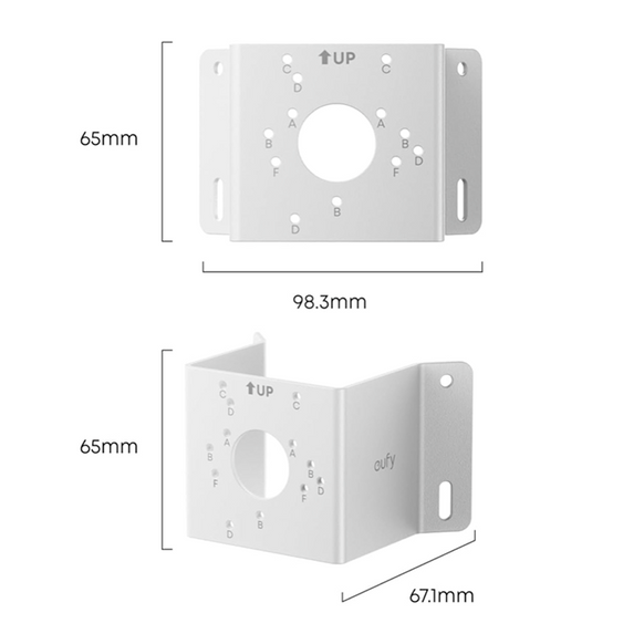 Eufy 屋外カメラ取付金具 壁コーナー用