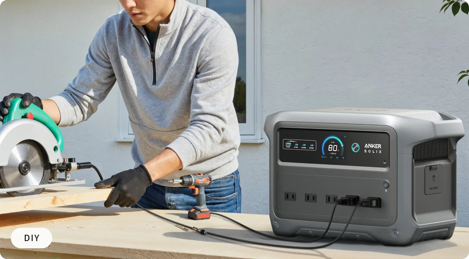 Anker Solix C1000 Gen 2 Portable Power Station オフホワイト 世界最小クラス 世界最速の急速充電54分 大容量 ポータブル電源1024Wh 高出力AC 長寿命10年 リン酸鉄 コンパクト パススルー アプリ遠隔操作 キャンプ 防災 停電対策 アンカー