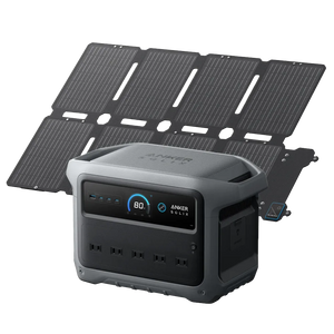 Anker Solix C1000 Gen 2 Portable Power Station  with Anker Solix PS100 Compact Portable Solar Panel
