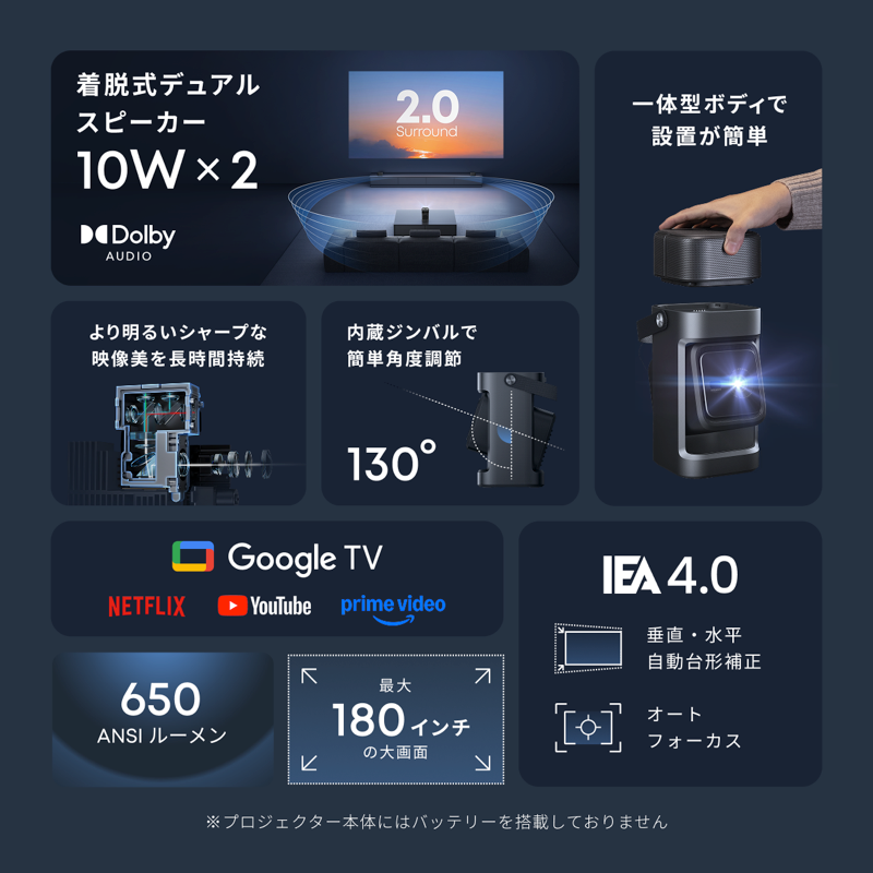 Soundcore Nebula P1 | ホームプロジェクターの製品情報 | Anker Japan Soundcore Nebula P1 | ホームプロジェクターの製品情報 | Anker Japan