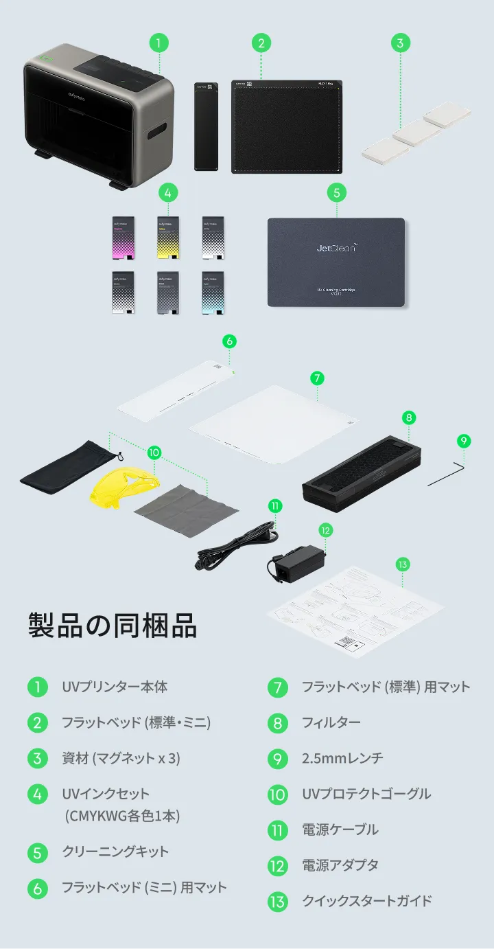EufyMake UV Printer E1 ベーシックセット