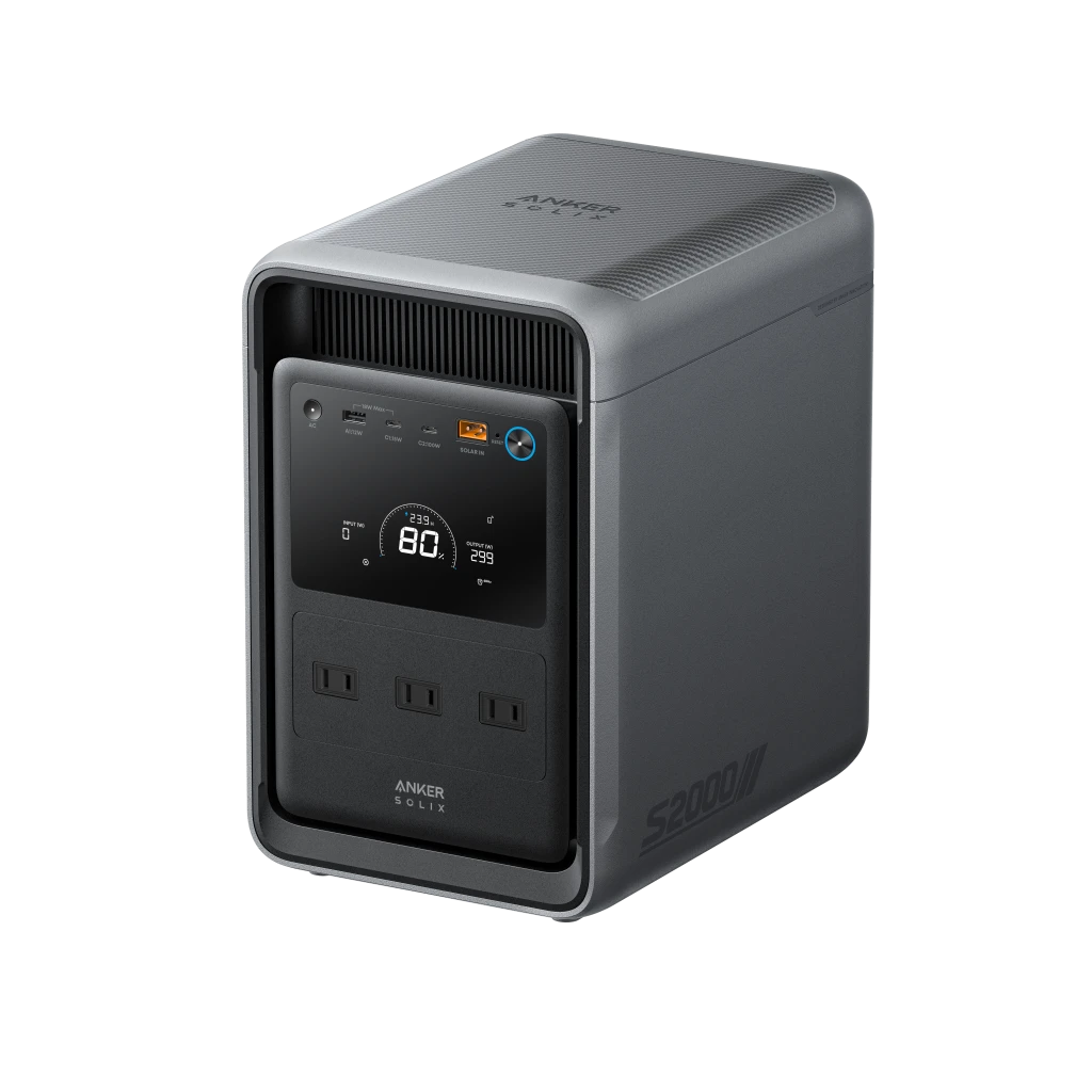 ANKER SOLIX ポータブル電源 Anker Solix S2000 | 2000Wh帯 世界最小・最軽量 停電時自動