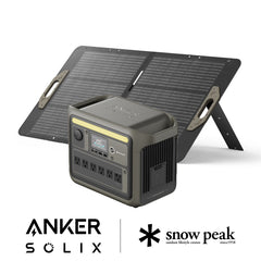 Portable Power Station 1000 with Portable Solar Panel 100