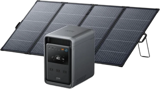 Anker Solix S2000 Portable Power Station with Anker Solix PS400 Dual Portable Solar Panel