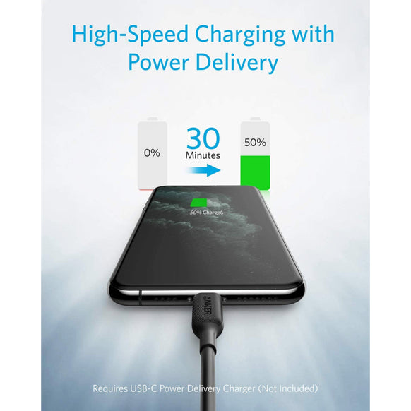 Anker PowerLine III USB-C & ライトニング ケーブル 1.8m