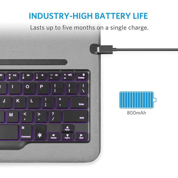Anker Backlit Bluetooth Keyboard Case for iPad Air 2