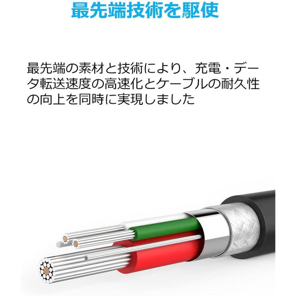 Anker PowerLine Micro USBケーブル 3.0m