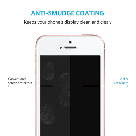 Anker Tempered-Glass Screen Protector for iPhone SE / 5s / 5c / 5