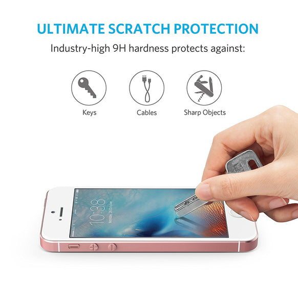 Anker Tempered-Glass Screen Protector for iPhone SE / 5s / 5c / 5