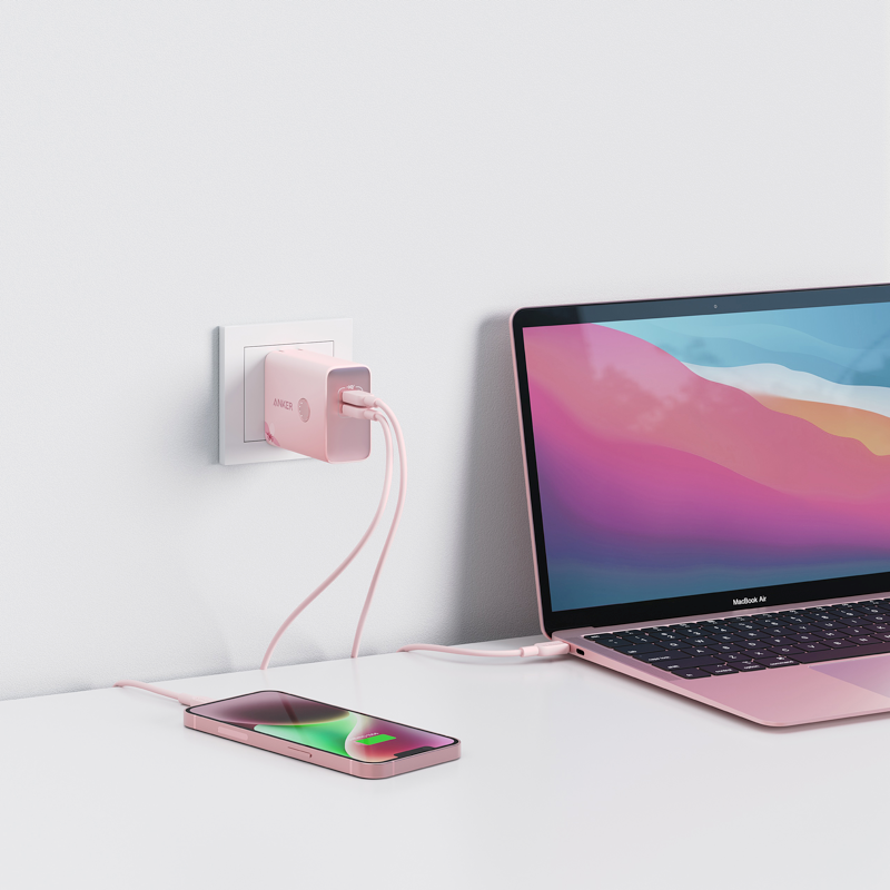 Anker 521 Power Bank (PowerCore Fusion, 45W) Sakura Edition Anker 521 Power Bank (PowerCore Fusion, 45W) Sakura Edition