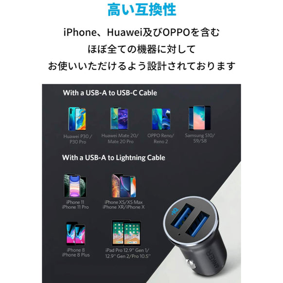 Anker PowerDrive II 2-Port 24W Alloy