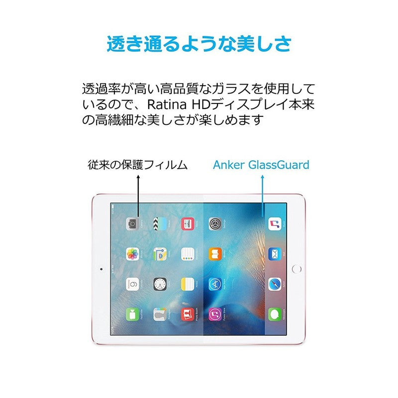 【新品保護フィルム付】iPad Air2 128GB スペースグレイ GlassGuard for iPad 9.7 inch｜液晶保護フィルム・保護ガラスの製品