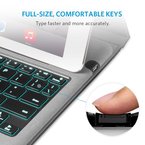 Anker Backlit Bluetooth Keyboard Case for iPad Air 2