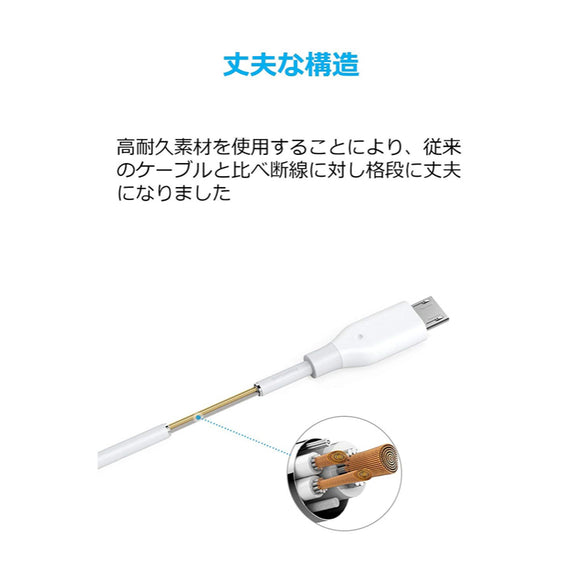 Anker PowerLine Micro USBケーブル 0.9m