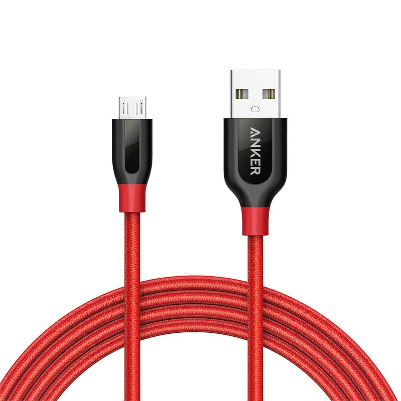Anker PowerLine＋ Micro USBケーブル 1.8m ■▼635-6551 A81430A1 50本 Anker Micro USB ケーブル 1本 PowerLine Micro USB ケーブル (0.9m