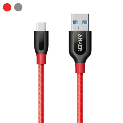 Anker PowerLine+ USB-C & USB-A ケーブル (USB3.0対応) 0.9m
