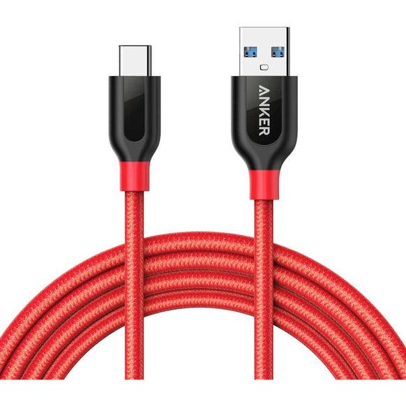 Anker PowerLine+ USB-C & USB-A ケーブル (USB3.0対応) 1.8m