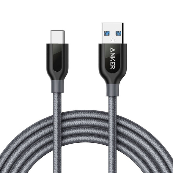 Anker PowerLine+ USB-C & USB-A ケーブル (USB3.0対応) 1.8m